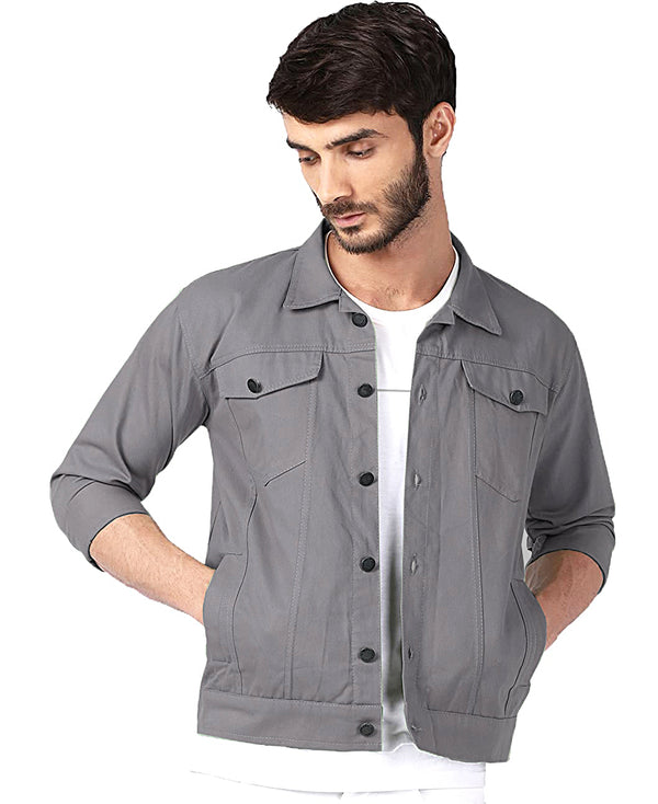 Men's Chic Denim Jacket Casual Street Style Button Jacket - Temu